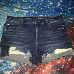 AE super stretch hi-rise shorties